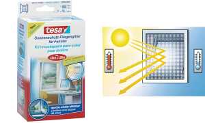 tesa Fliegengitter mit Sonnenschutz für Fenster (8755108)
