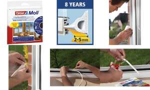 tesa Moll CLASSIC P-Profil Gummidic htung, braun, 9 mm x 10 m