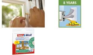 tesa MOLL CLASSIC E-Profil Gummidic htung, braun, 9 mm x 10 m