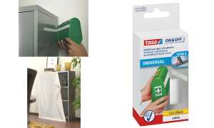 tesa On & Off Klettband, 20 mm x 2, 5 m, schwarz (8755215)