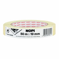 NOPI Maler Krepp Papierabdeckband, 19 mm x 50 m, beige...