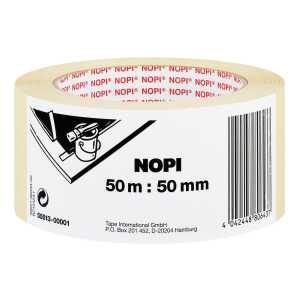 NOPI Maler Krepp Papierabdeckband, 50 mm x 50 m, beige (8755513)
