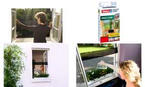 tesa Fliegengitter für Fenster OPEN /CLOSE, 1,30 m x 1,5 m (8755683)