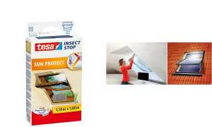 tesa Fliegengitter mit Sonnenschutz für Dachfenster (8755924)