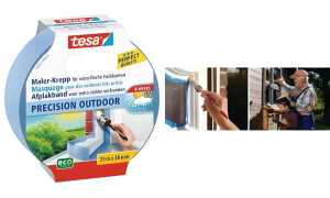 tesa ecoLogo Maler Krepp Precision Outdoor Papierabdeckband (8756251)