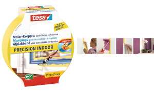 tesa Maler Krepp Precision Indoor A bdeckband, 25 mm x 25 m (8756270)