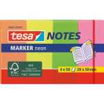 tesa Marker Notes Haftmarker, Neonf arben, 50 x 20 mm...