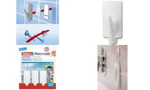tesa Powerstrips Haken SMALL Trend, weiß (8757559)