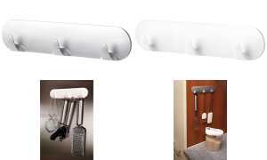 tesa Powerstrips Hakenleiste, mit 3 Haken, weiß (8758094)