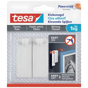 tesa Powerstrips Klebenagel für Tap eten und Putz, 1,0 kg (8759228)