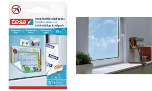 tesa Klebepads, transparent, beidse itig klebend, sechseckig (8759243)