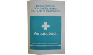 LEINA Verbandbuch, DIN A5, Farbe: w eiß/grün (8959011)