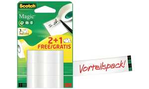 3M Scotch Klebefilm Magic 810, unsi chtbar, Vorteilspack (9006141)