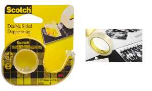 Scotch doppelseitiger Klebefilm 665 , 12 mm x 7,9 m (9012039)