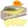 Post-it Haftnotizblock - 76 x 76 mm, pastellgelb, 24 x 100 Blatt