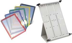 tarifold Tischständer, DIN A4, lich tgrau, unbestückt (93224600)