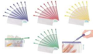 tarifold Reißverschlusstasche ZIPPE R, DIN lang, PVC, blau (93509041)