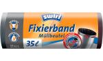 swirl Mülleimerbeutel, mit Fixierba nd, schwarz, 60...