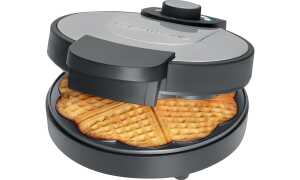 CLATRONIC Waffeleisen WA 3492, Edel stahl/schwarz (95273627)