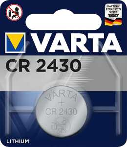 VARTA Knopfzelle Lithium - CR2430, 3 V, 1er Blister