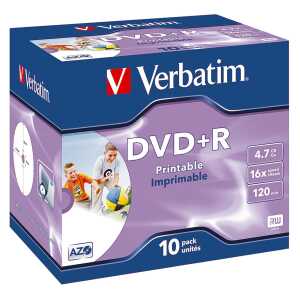 Rohling DVD+R 4,7 GB/120 Min. 16-fach im Jewel case