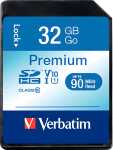 SDHC Speicherkarte, 32 GB, Premium Class 10, U1, UHS-I...