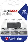 Speicherstick USB 2.0 32 GB ToughMAX, schwarz, Lese: bis...
