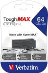 Speicherstick USB 2.0 64 GB ToughMAX, schwarz, Lese: bis...