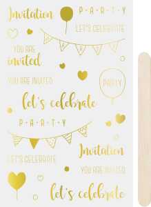 HEYDA Rubbelsticker Celebrate go