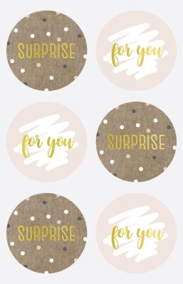 HEYDA Sticker Surprise rund 4 cm