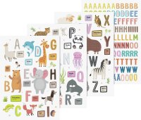 HEYDA Fenster-Sticker Alphabet Tiere