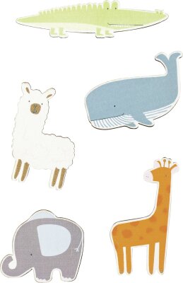 KNORR-PRANDELL Holz-Sticker Animals 10er