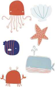 KNORR-PRANDELL Holz-Sticker Seaworld 12er