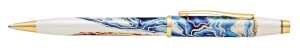 Cross Kugelschreiber Wanderlust Malta, Weiß-Lack/Blau/Gold