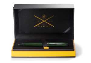 Cross Kugelschreiber Townsend Grün strukturiert, PVD Beschläge