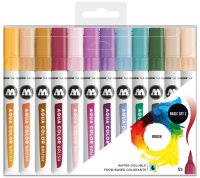 Molotow Brush Pen Aqua Color Brush Etui Basic-Set 2 12...