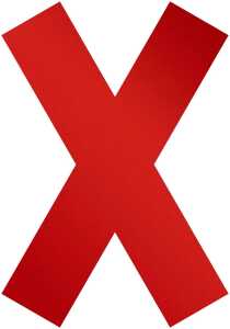 Durable Hinweisaufkleber Form Kreuz rt 5St ablösbar