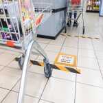 Durable Bodenmarkierungsfenster A4 ge 10St ablösbar