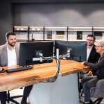 Durable Monitorhalter Tischklemme si 780x445x190mm für 2 Monitore