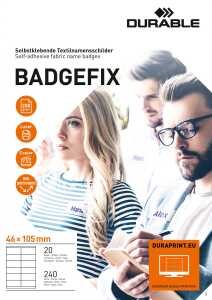 Durable Namensschild selbstkl. 46x105m ws 240St Acetatseide