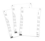 Durable Einsteckschilder 297x74mm ws 40St für...