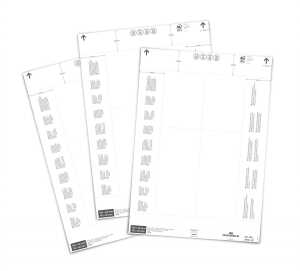 Durable Einsteckschilder 140/90x65 ws 80St für Logistiktaschen
