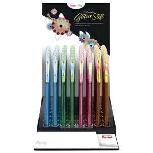 Pentel Display Glitzer Gel Dual 0,5mm 4016284344378