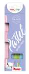 Pentel Kalligrafiestift Brush Sign 1x SES15 bl-gr, h-gn, az-bl, h-rs