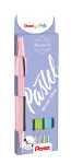 Pentel Kalligrafiestift Brush Sign 1x SES15 bl-gr, h-gn, az-bl, h-rs