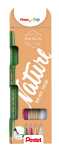 Pentel Kalligrafiestift Brush Sign 1x SES15 ol.gn, h-br, h-gr, rt-br