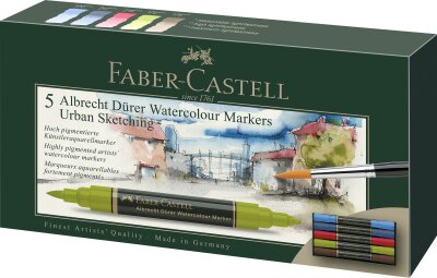 Faber Castell Aquarellmarker A. Dürer 5er Etui USk