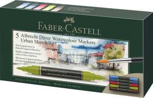 Faber Castell Aquarellmarker A.Dürer 0,8mm USk 5er Etui