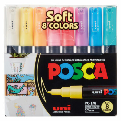 POSCA Marker UNI PC-1MC 8er Set Pastell