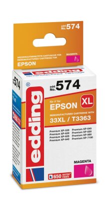 Edding Tintenpatrone EDD-574 ersetzt Epson T33XL (T3363)